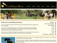 Tablet Screenshot of castellsportshorses.co.uk